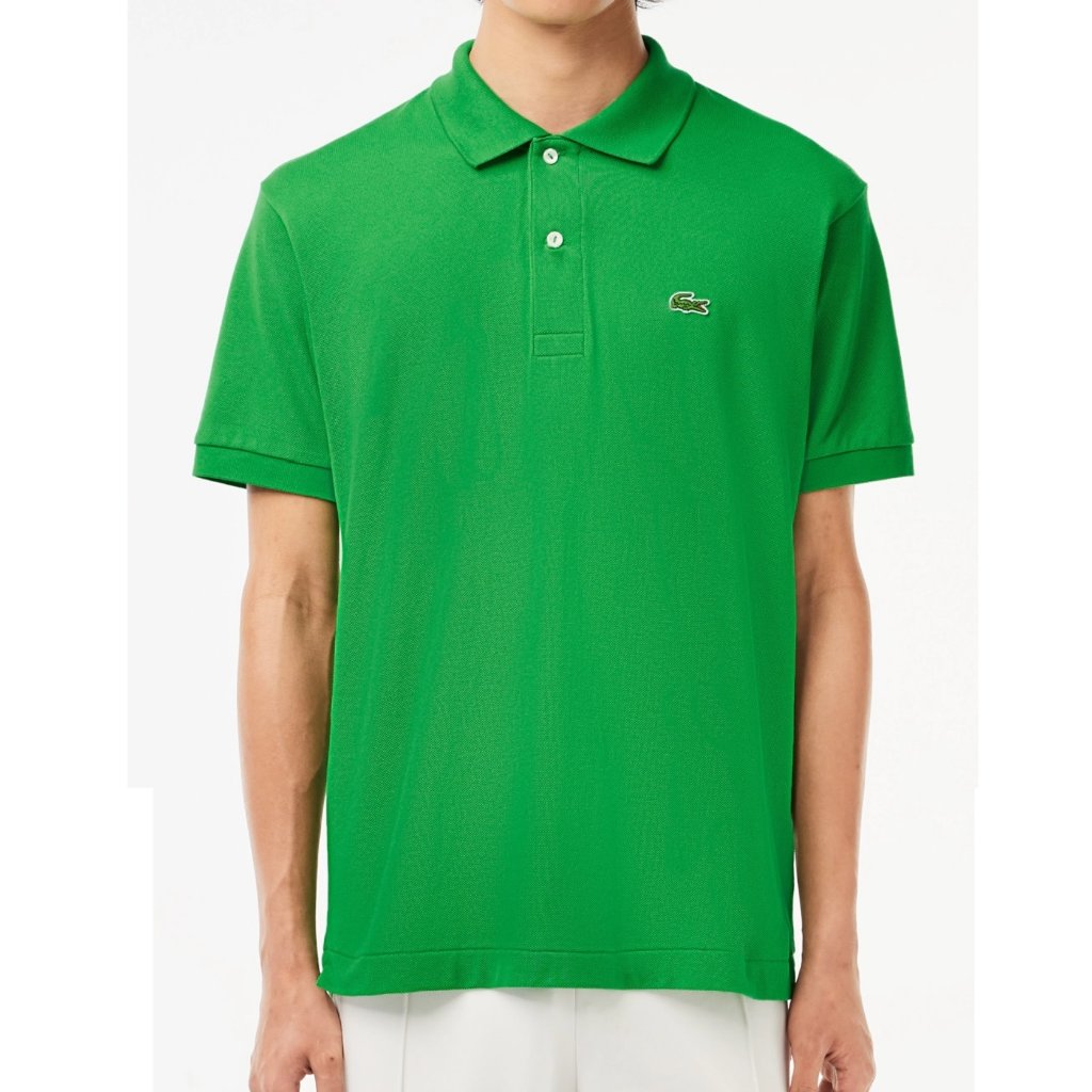 Lacoste Men's Original Classic Fit Petit Piqu Cotton Ss Polo Logo Shirt Green
